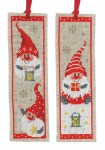 Christmas gnomes bookmark